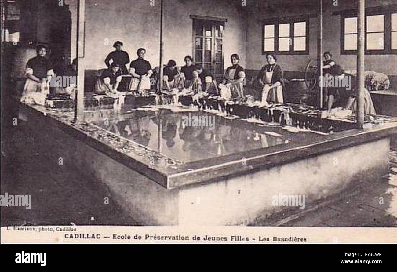 Cadillac-sur-Garonne - école de Préservation des Jeunes filles 5. Foto Stock