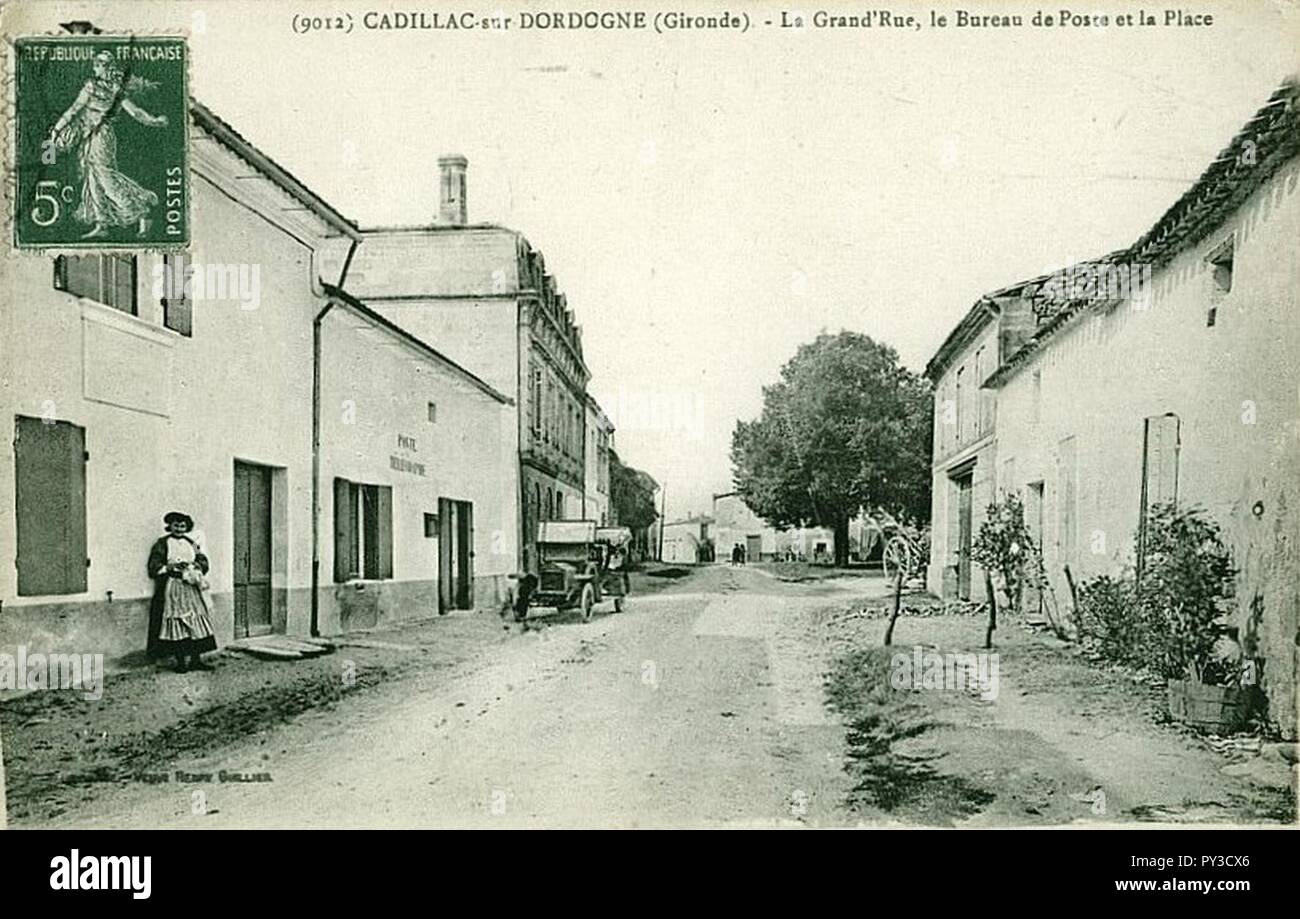 Cadillac-sur-Garonne - Grande rue 2. Foto Stock