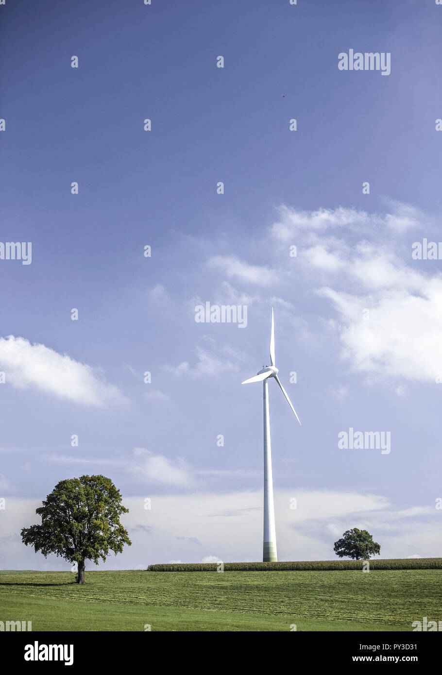 Windkraftanlage Foto Stock