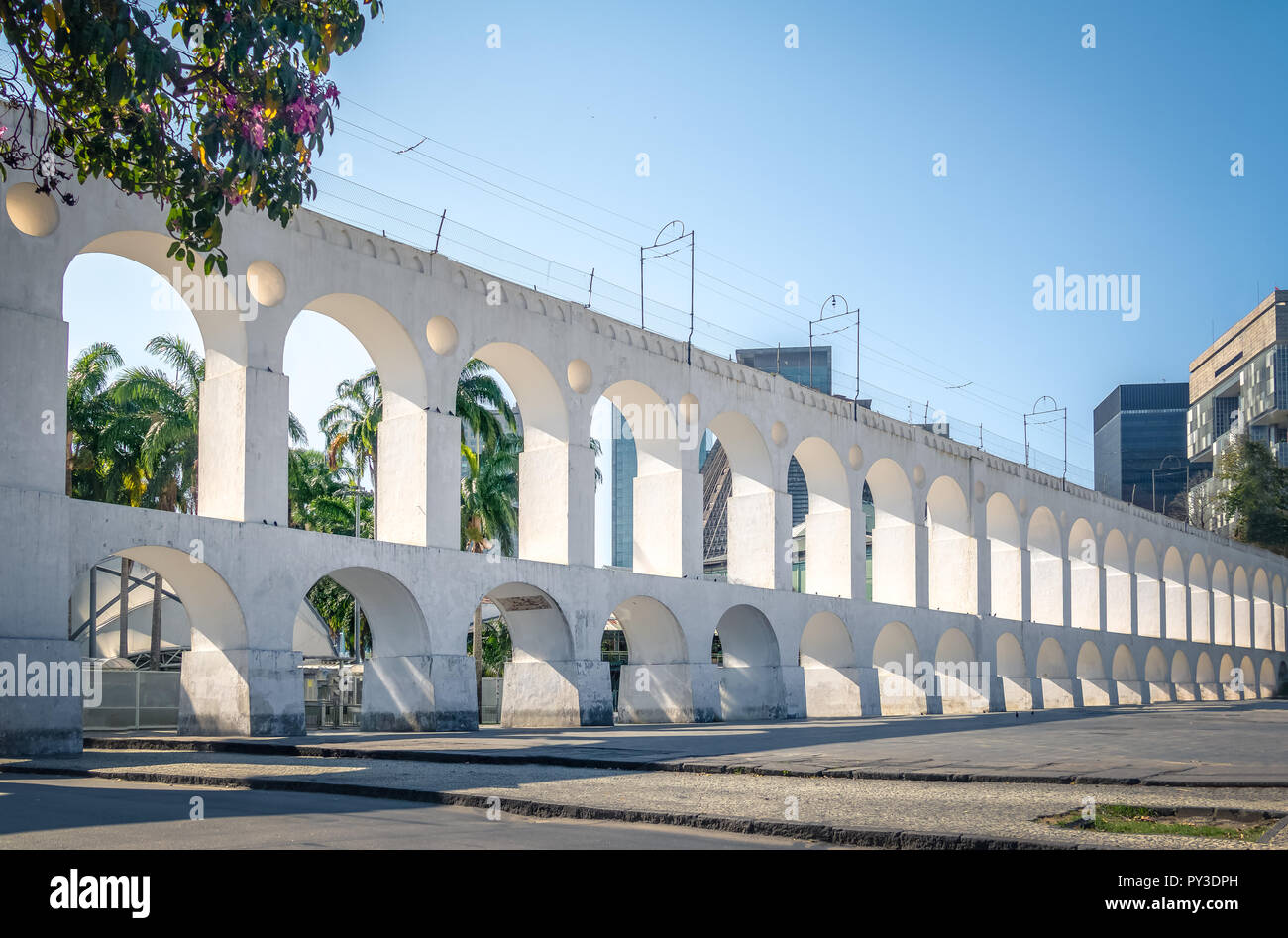 Arcos da Lapa archi - Rio de Janeiro, Brasile Foto Stock