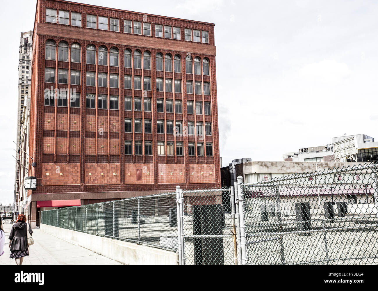 Hochhaus a Detroit, STATI UNITI D'AMERICA Foto Stock