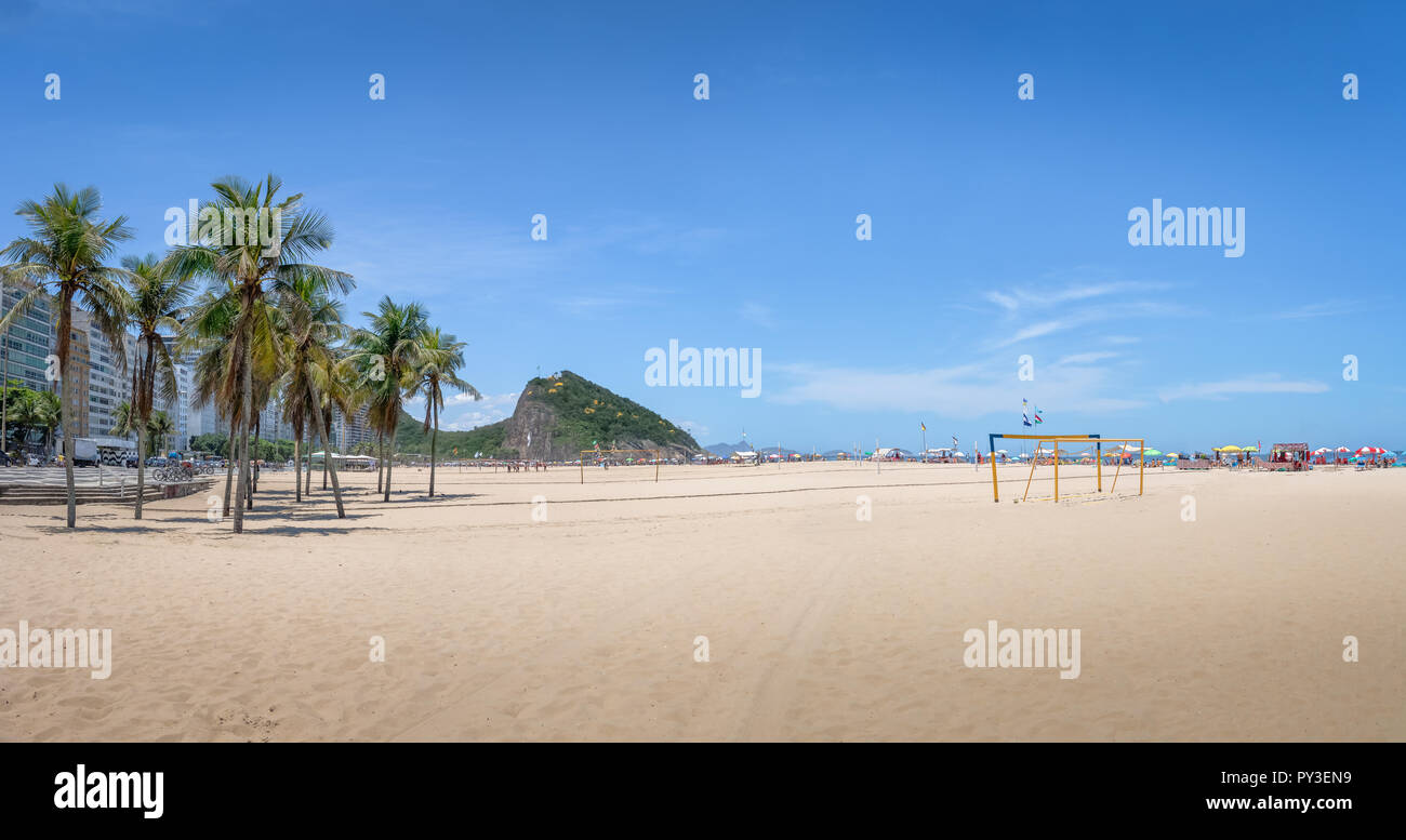 Spiaggia di Copacabana - Rio de Janeiro, Brasile Foto Stock