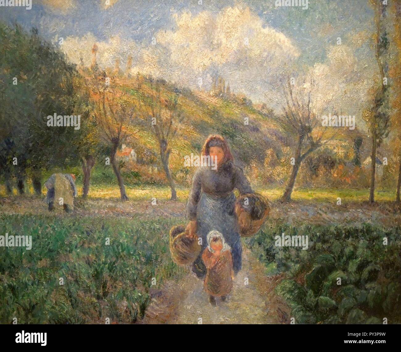 Camille Pissarro - nell'Orto. Foto Stock