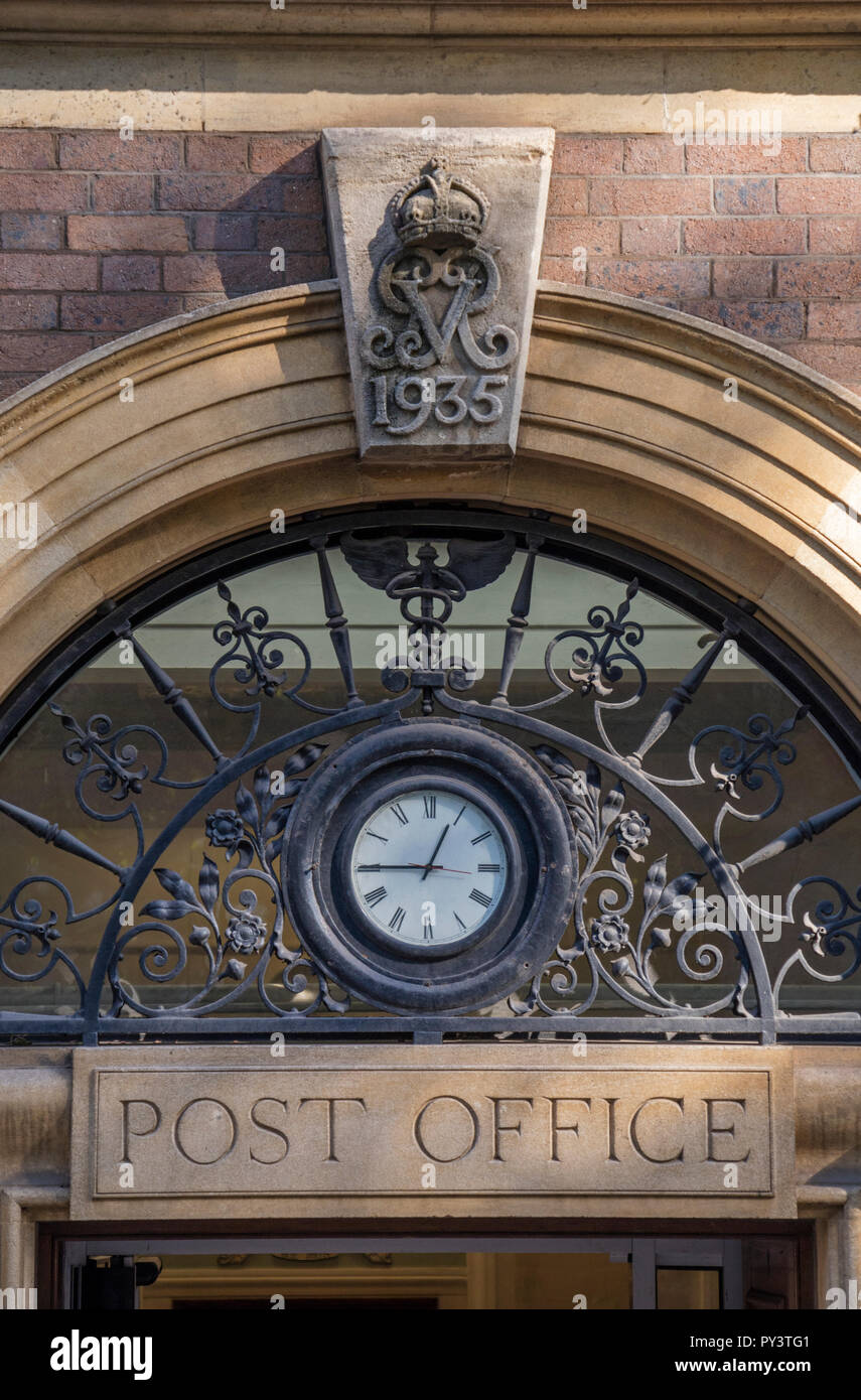 L'ex-Post Office building in Great Malvern, Worcestershire, England, Regno Unito Foto Stock