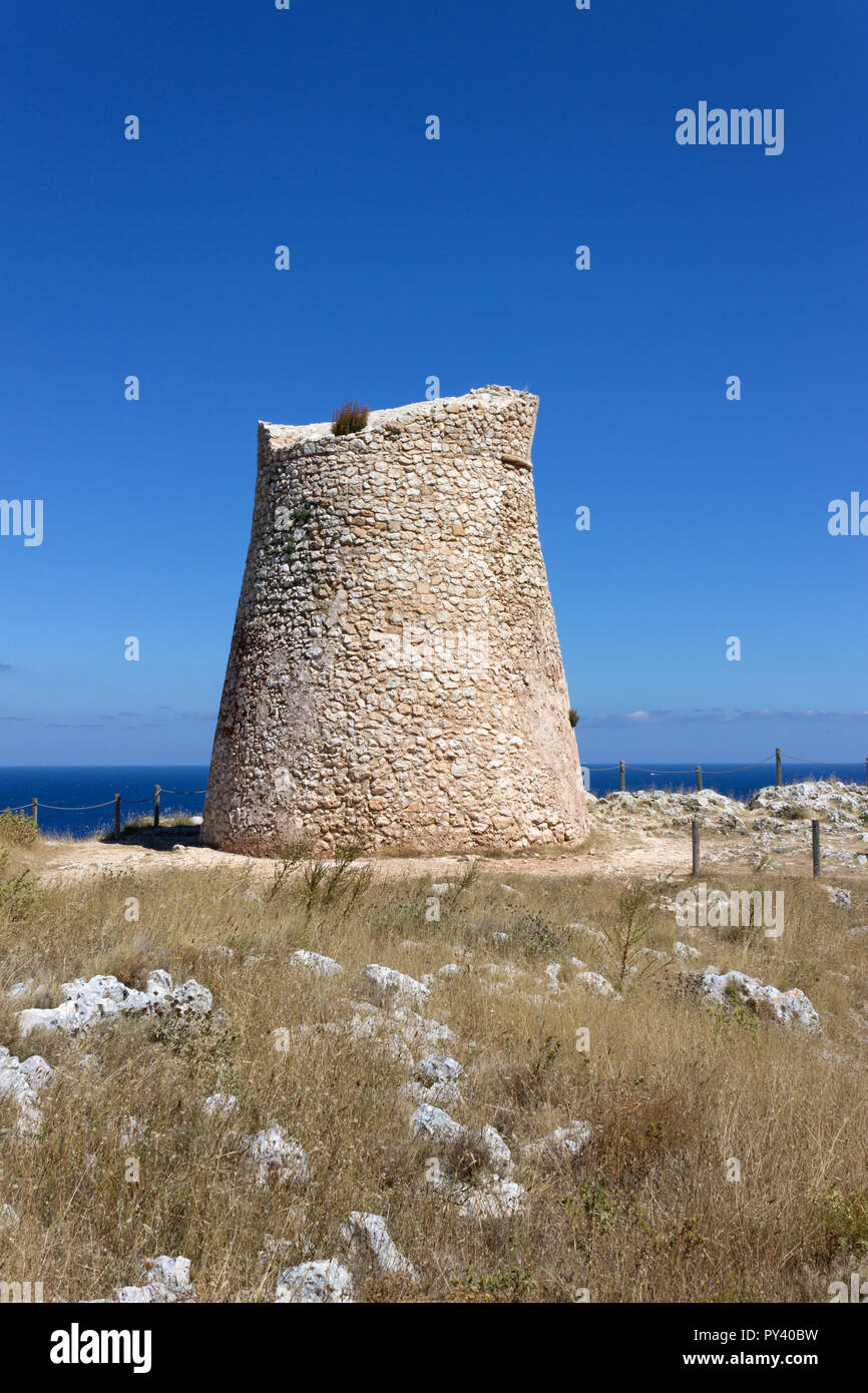 L'Italia, Puglia, Santa Cesarea Terme, Torre Minervino Foto Stock