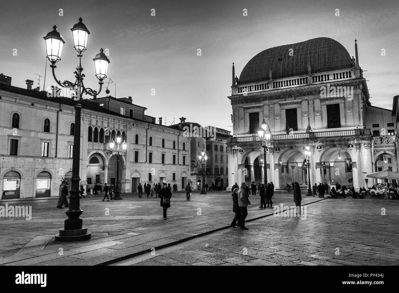 L'Italia, Lombardia, Brescia, Piazza della Loggia Foto Stock