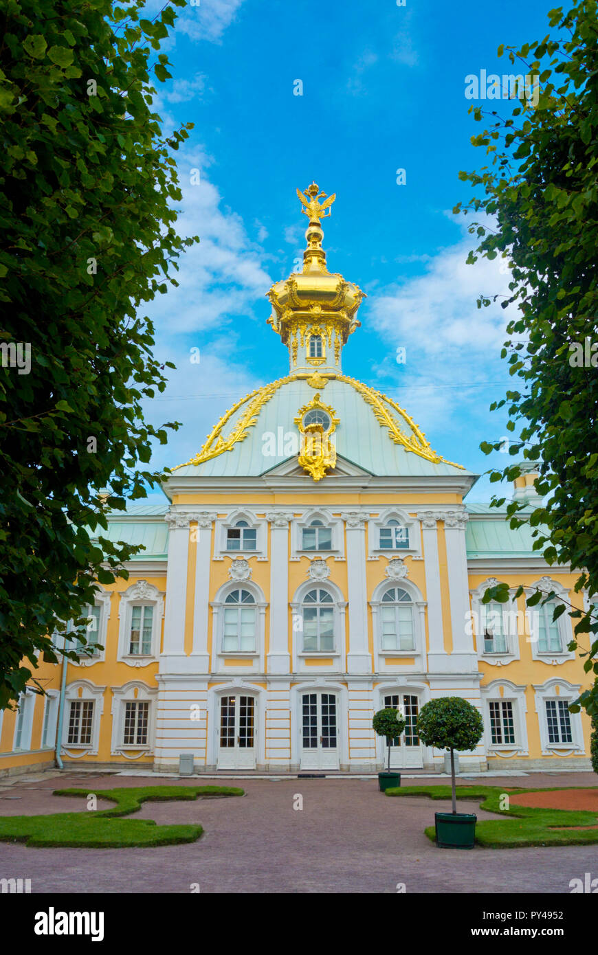 Un archivio scientifico dello Stato Museum-Reserve, il Grand Palace, Peterhof, nei pressi di San Pietroburgo, Russia Foto Stock