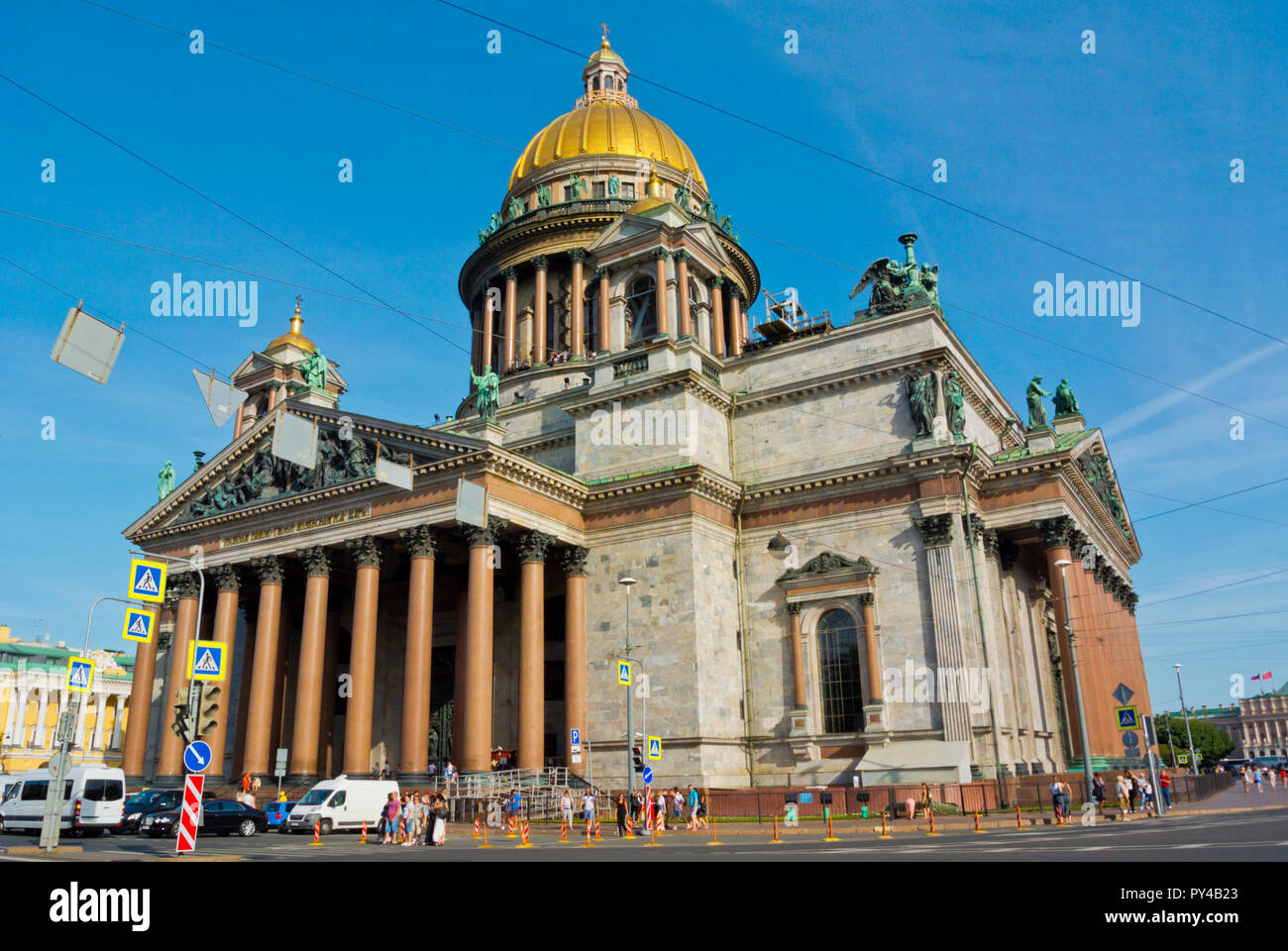 St Isaac, San Pietroburgo, Russia Foto Stock