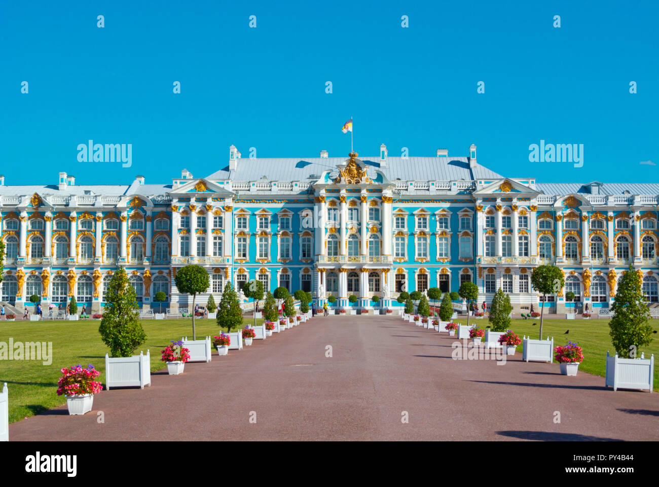Catharine Palace, dal XVIII secolo, Catherine Park, Tsarkoye Selo, nei pressi di San Pietroburgo, Russia Foto Stock