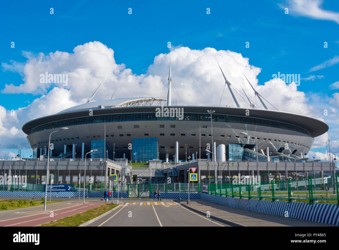 Krestovsky Stadium, San Pietroburgo Stadium, Krestovsky isola, San Pietroburgo, Russia Foto Stock