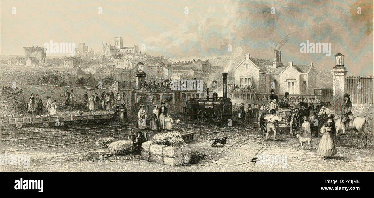 'Viste sul Newcastle e Carlisle Railway" (1836) Foto Stock