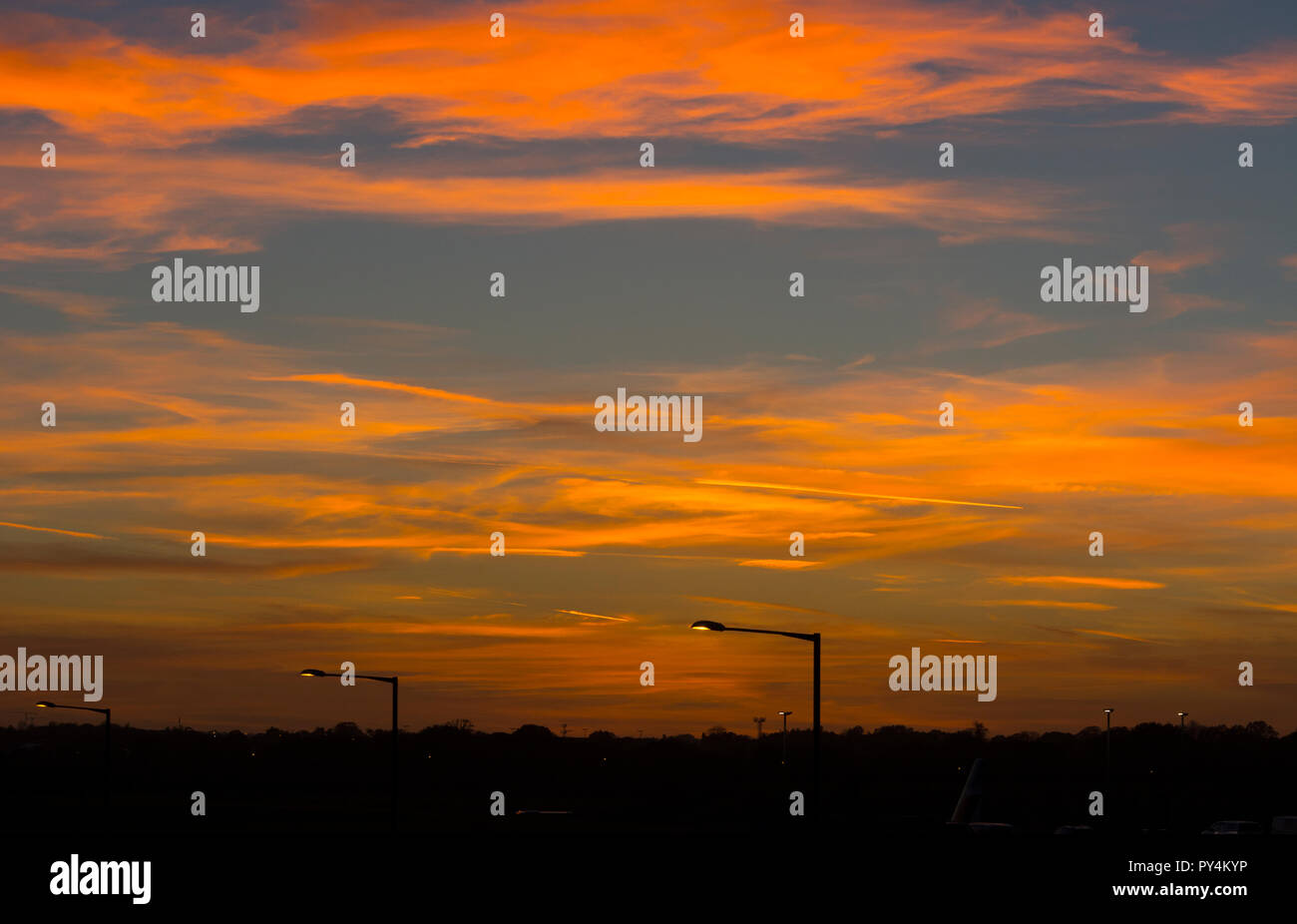 Il cielo al tramonto, REGNO UNITO Foto Stock