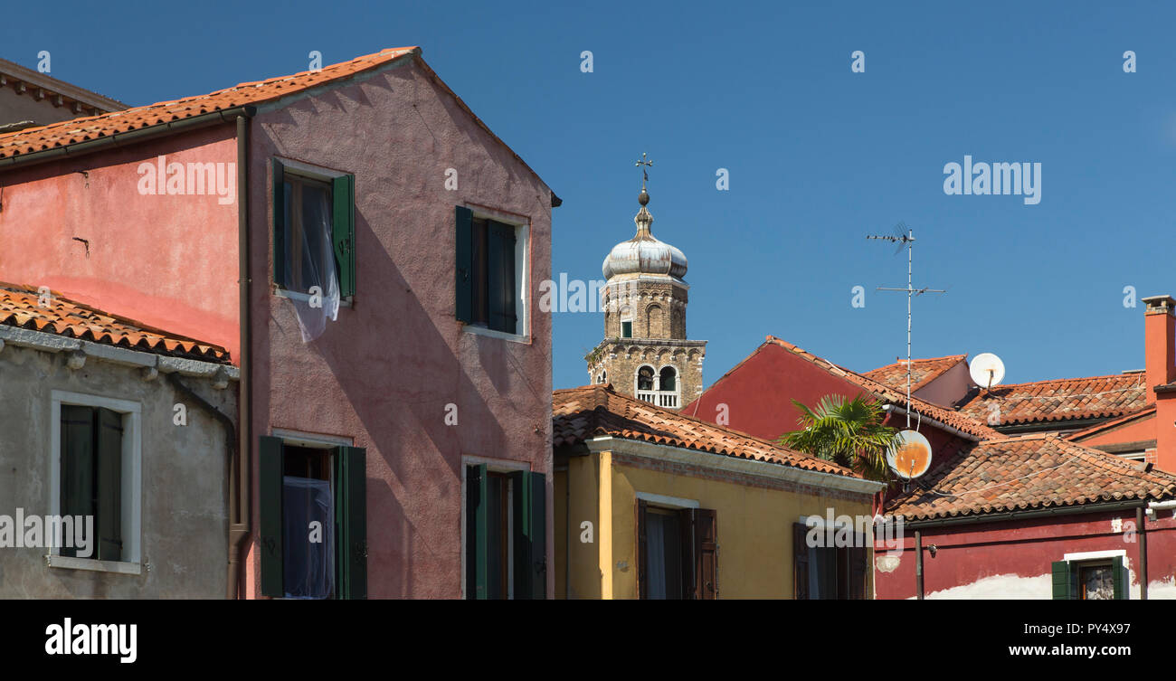 Colorato Murano, Venezia, Italia Foto Stock