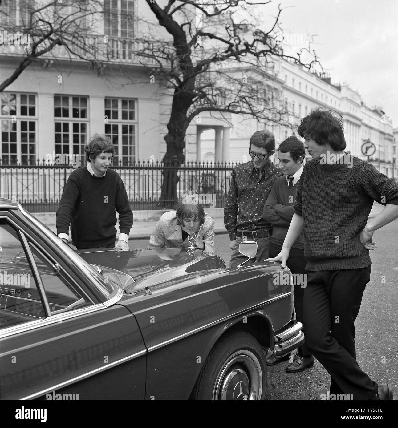 L'attacco inglese gruppo pop nel 1967. Da sinistra: Davy O'elenco, Gerry Henderson, Bob Hodges, Barney Barnfield, Richard Shirman Foto Stock
