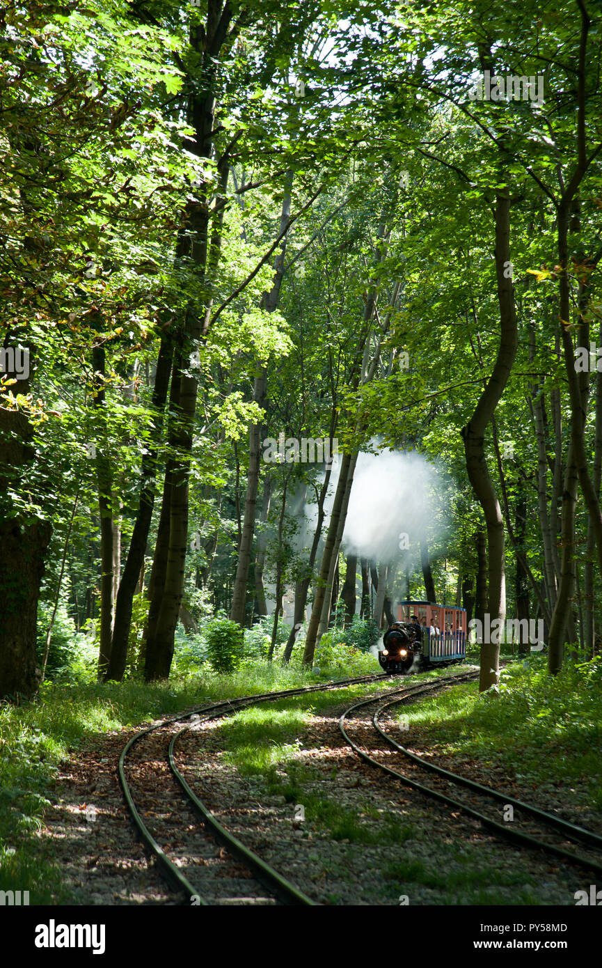 Wien Prater, Liliputbahn Foto Stock