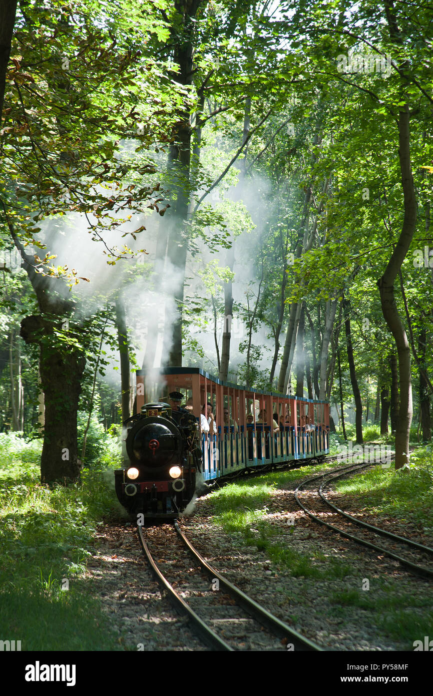 Wien Prater, Liliputbahn Foto Stock