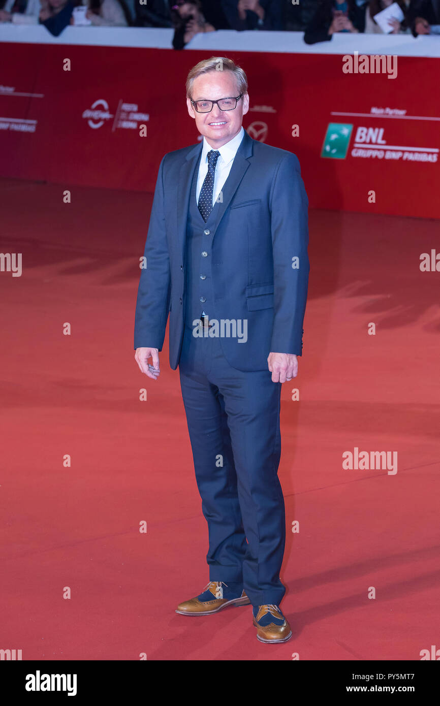 Roma, Italia. Ottobre 24, 2018: Jon Baird a piedi un tappeto rosso del film "tan & Ollie' a Roma Film Fest 2018. Credito: Gennaro Leonardi/Alamy Live News Foto Stock