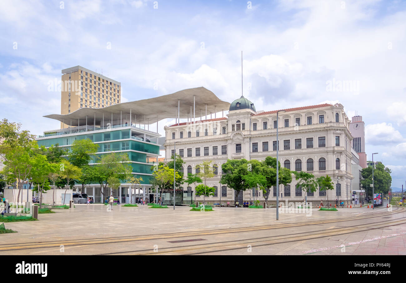 Rio Museo di Arte - Museu de Arte do Rio (MAR) di Maua Square - Rio de Janeiro, Brasile Foto Stock