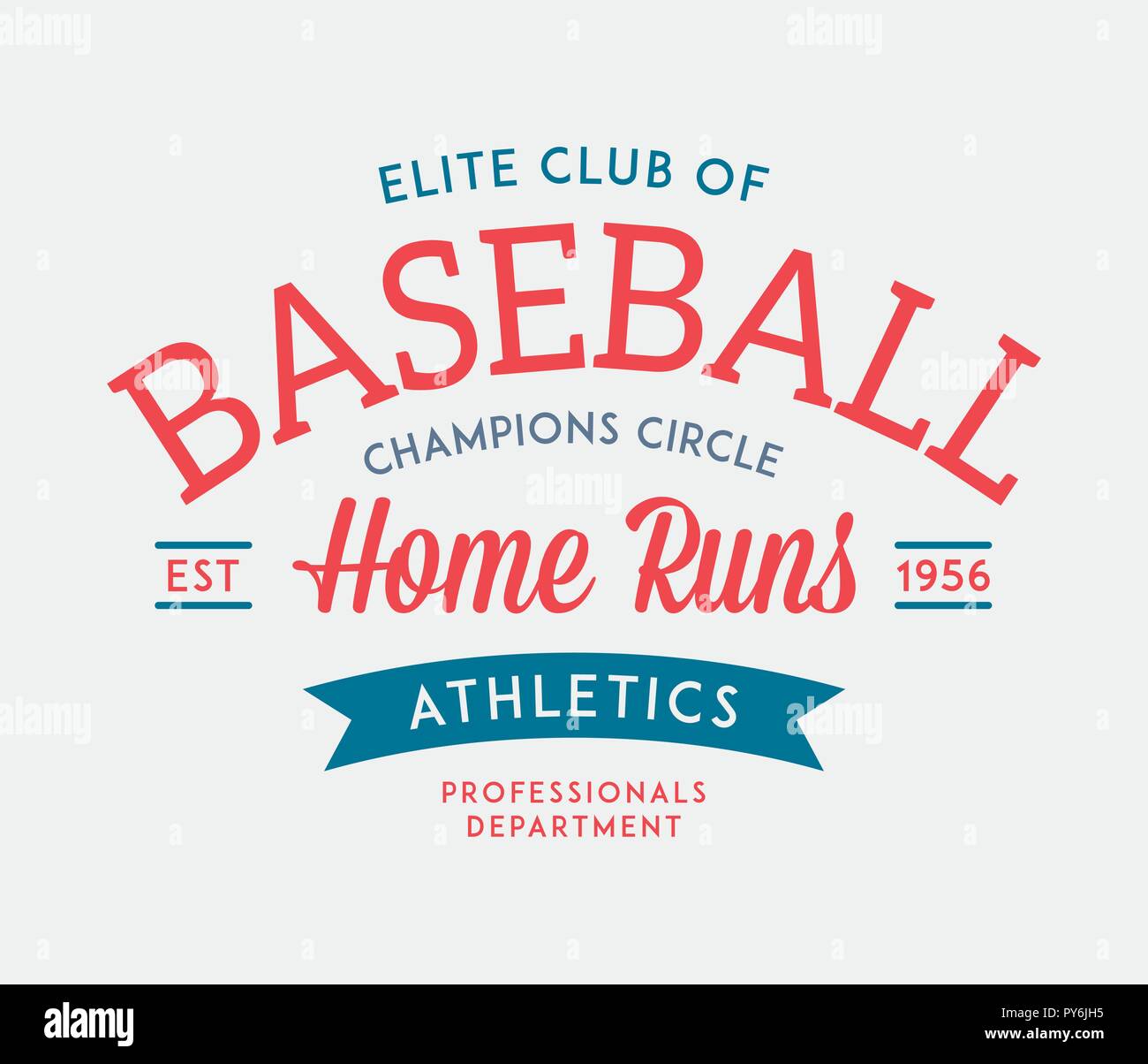 Baseball home run è una illustrazione vettoriale sullo sport Illustrazione Vettoriale