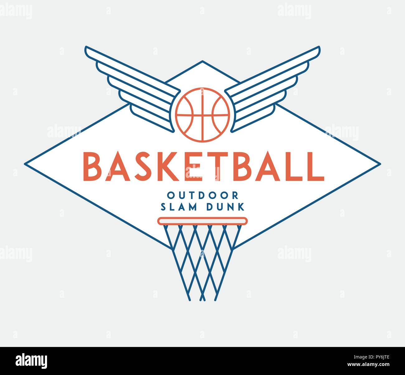 Basketball Slam Dunk è una illustrazione vettoriale sullo sport Illustrazione Vettoriale