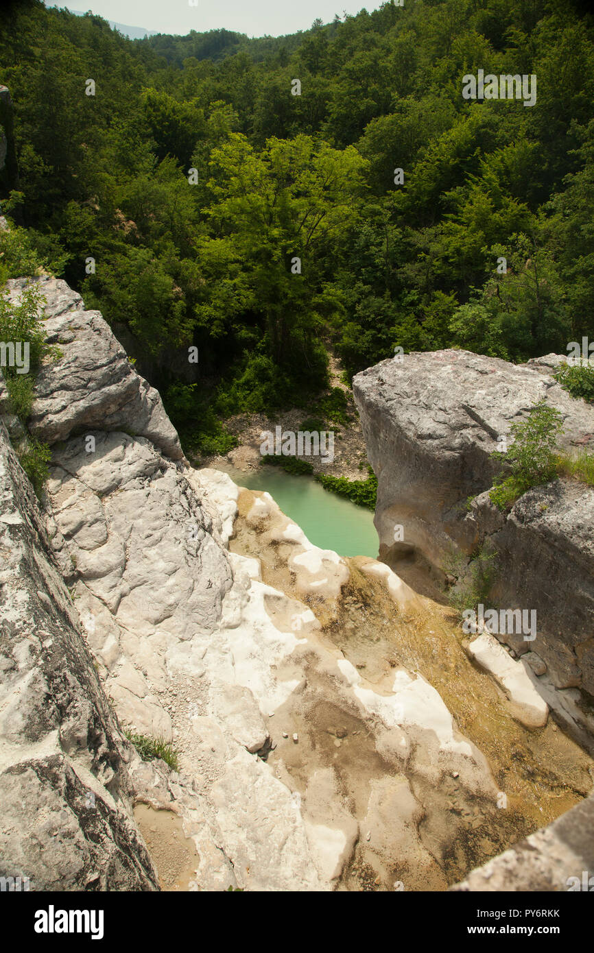 Cascata in natura prenotazione denominata Slap Sopot in Croazia Foto Stock