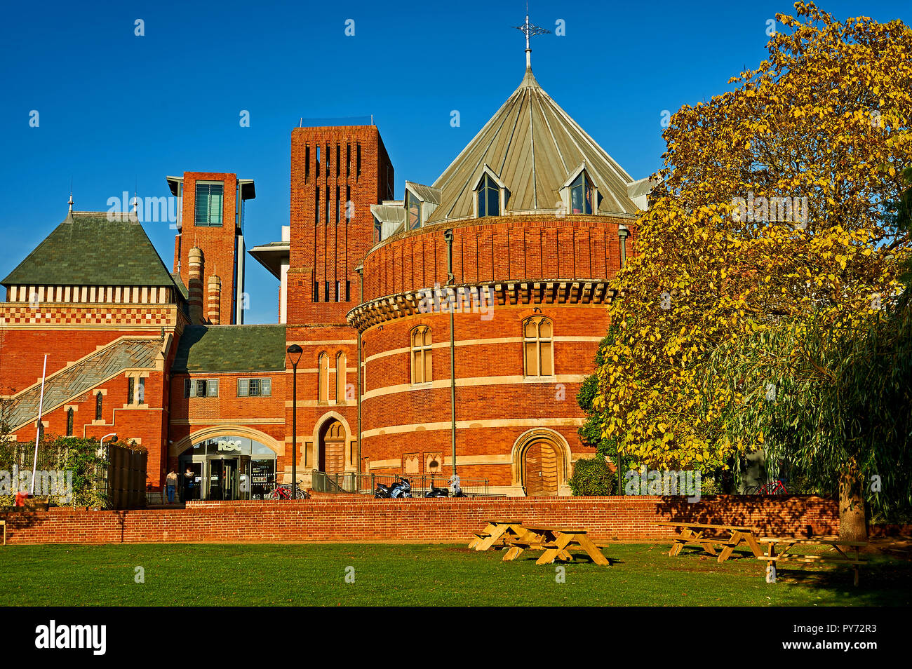 Il Royal Shakespeare Theatre di Stratford upon Avon, Warwickshire Foto Stock