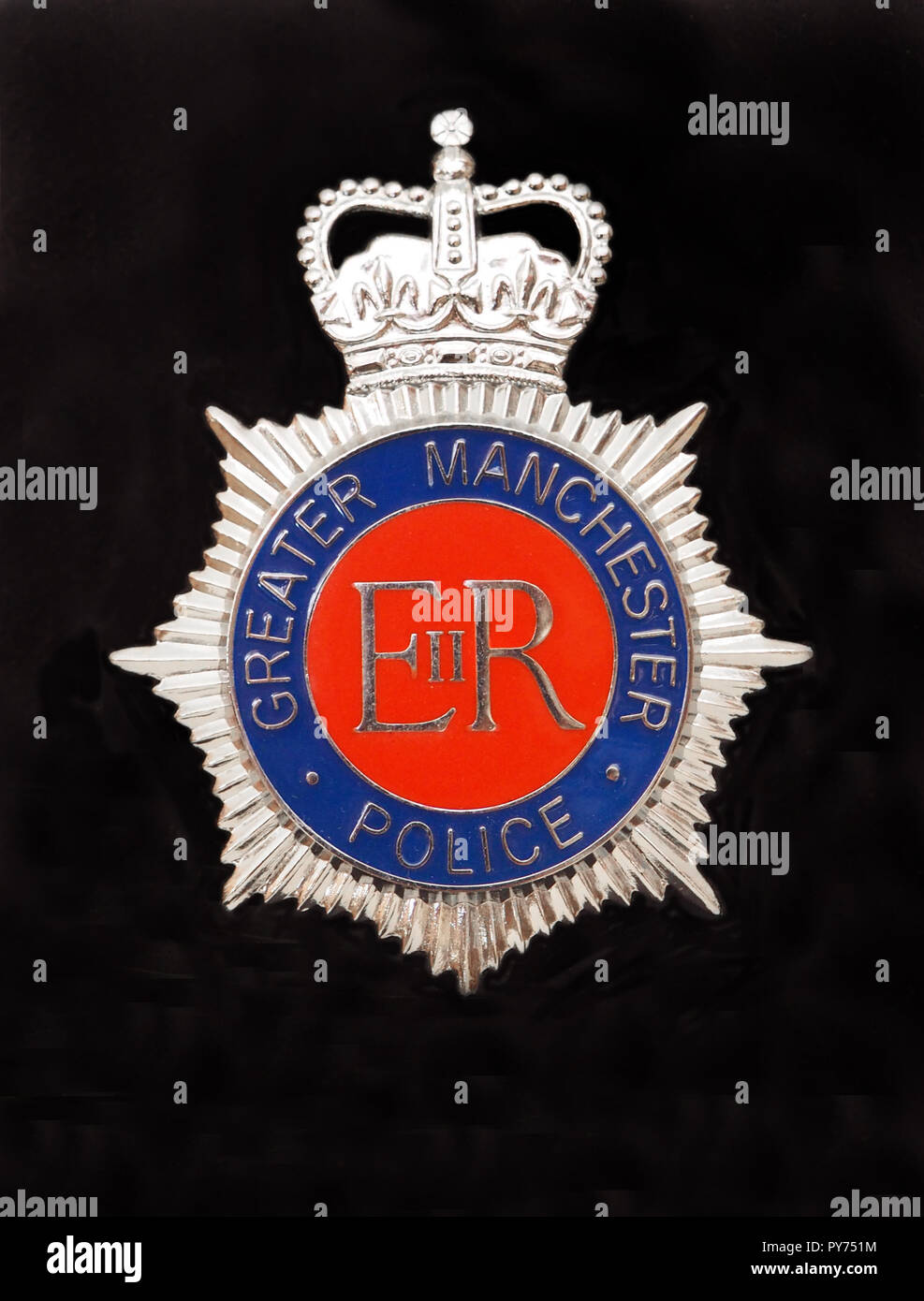 Greater Manchester police badge Foto Stock