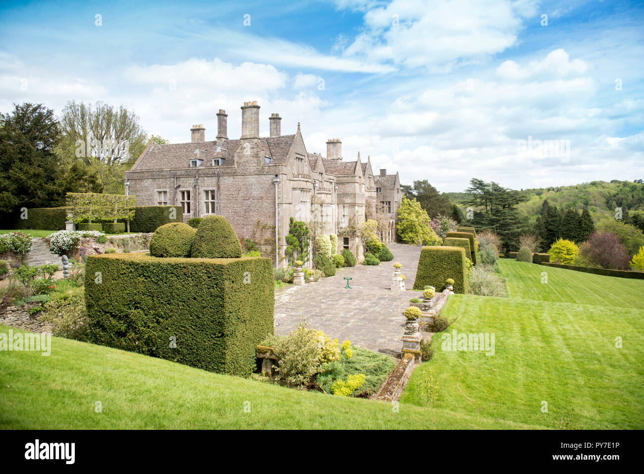 Il manor house a Miserden Estate in GLOUCESTERSHIRE REGNO UNITO Foto Stock