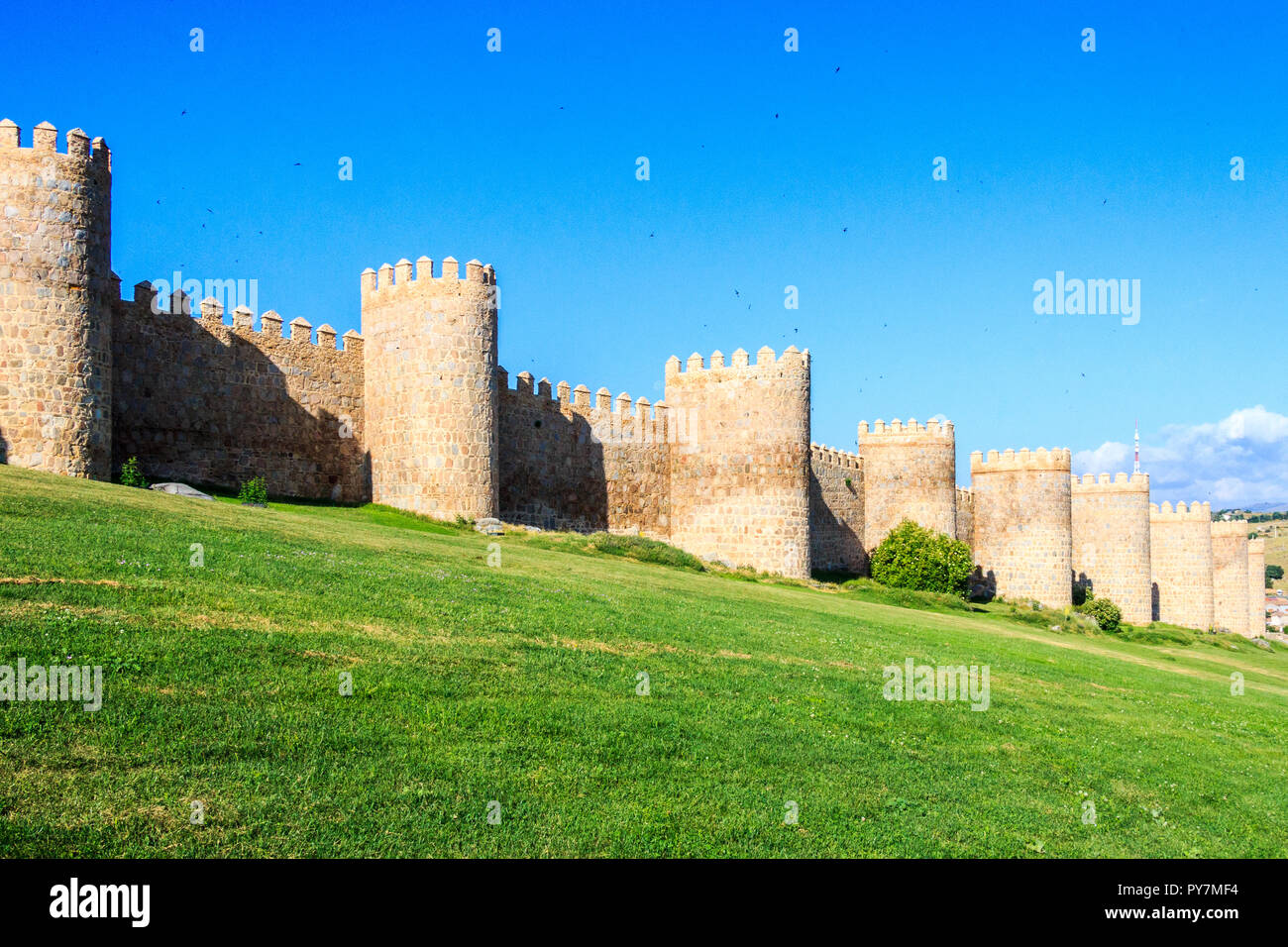 Mura medievali, Avila, Spagna Foto Stock