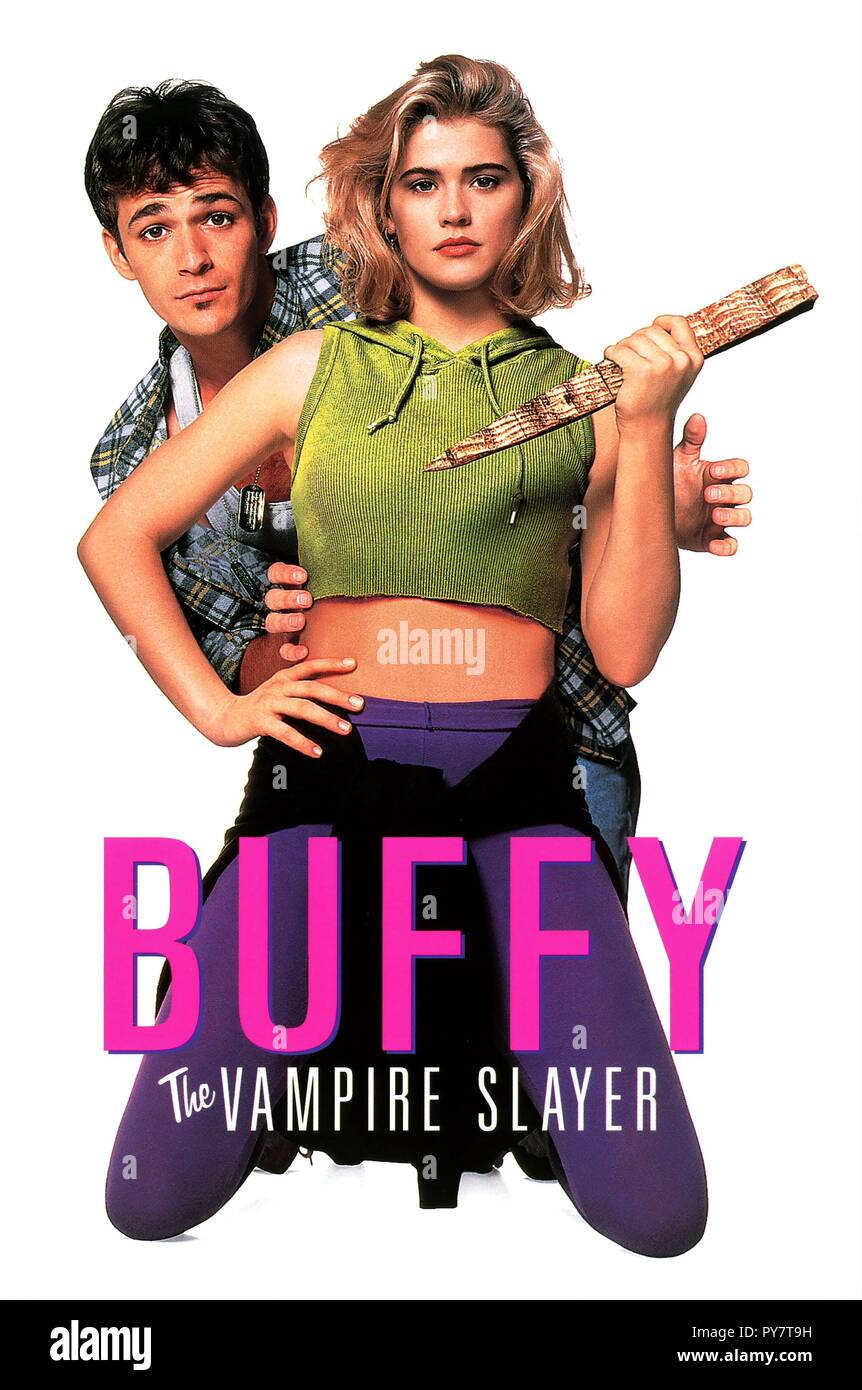 Pellicola originale titolo: Buffy lo Slayer del vampiro. Titolo inglese: Buffy lo Slayer del vampiro. Anno: 1992. Direttore: FRAN RUBEL KUZUL. Stelle: LUKE PERRY; Kristy Swanson. Credito: 20TH CENTURY FOX / Album Foto Stock