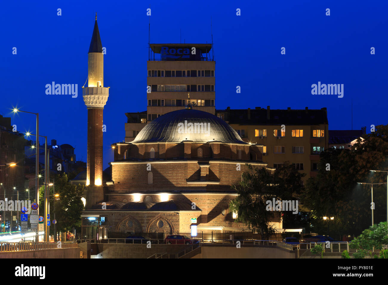 La Banya Bashi moschea (1576) a Sofia, Bulgaria Foto Stock