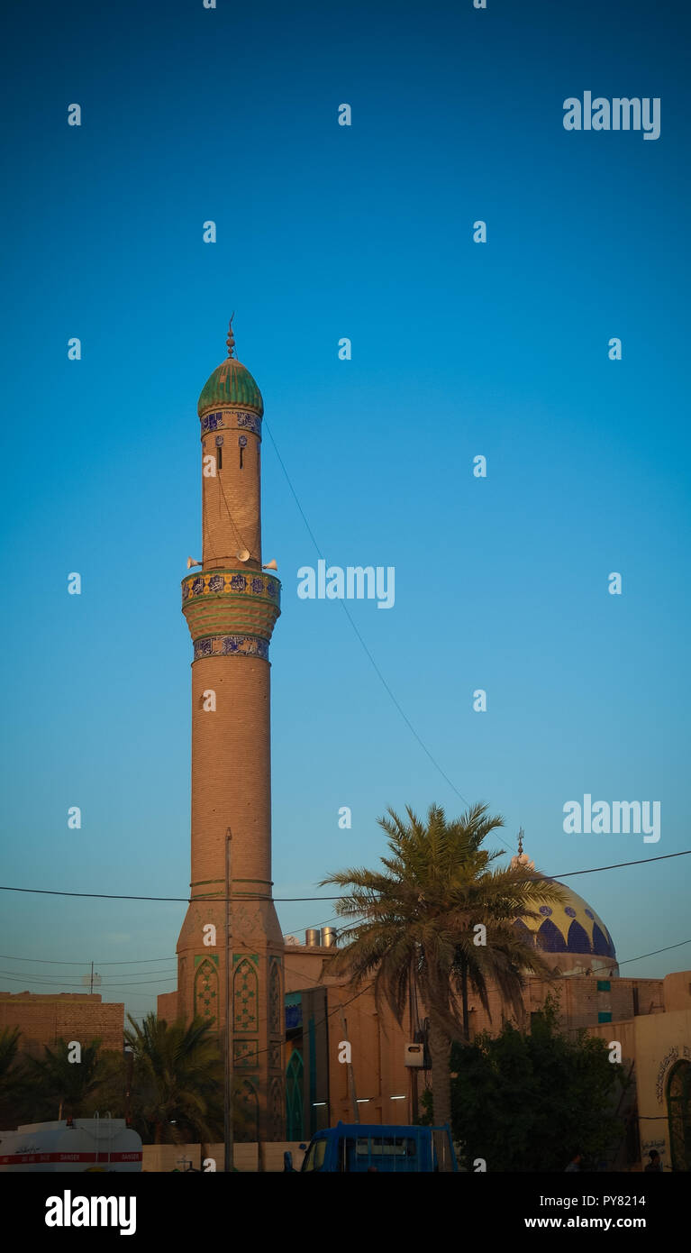 Vista esterna del grande Falih Basha di Nassiriya in Iraq Foto Stock