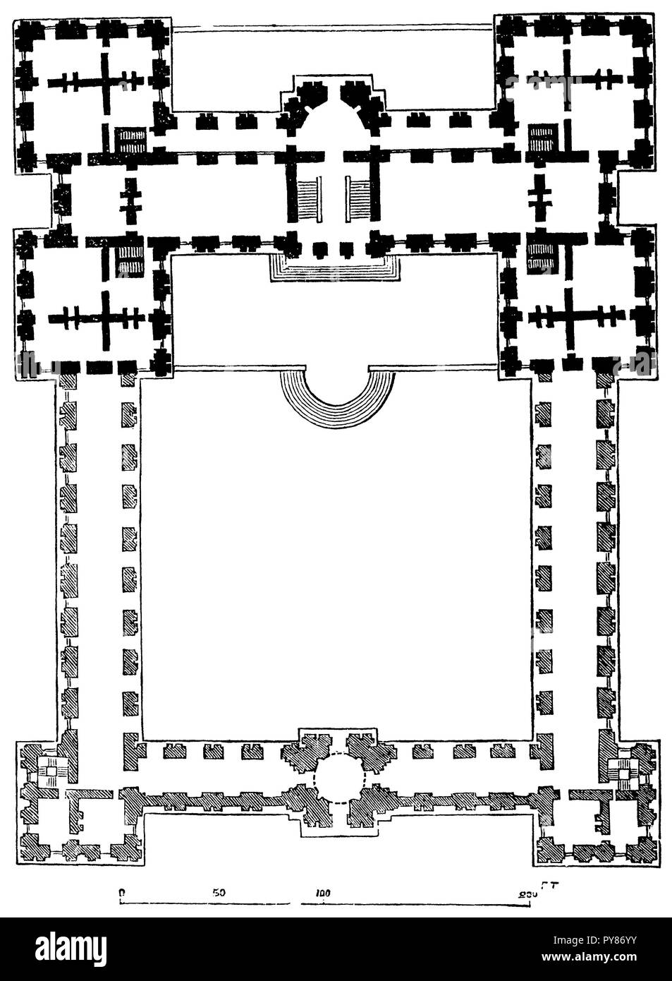 Palais Lussemburgo, 1870 Foto Stock