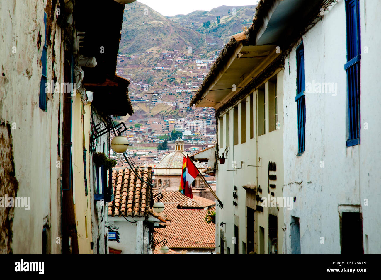 Strada stretta - Cuzco - Perù Foto Stock