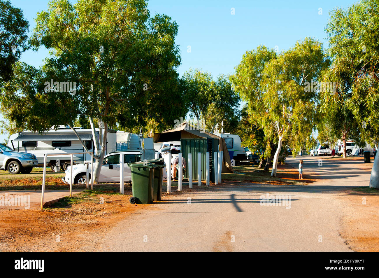 Attività ricreative Caravan Park Foto Stock