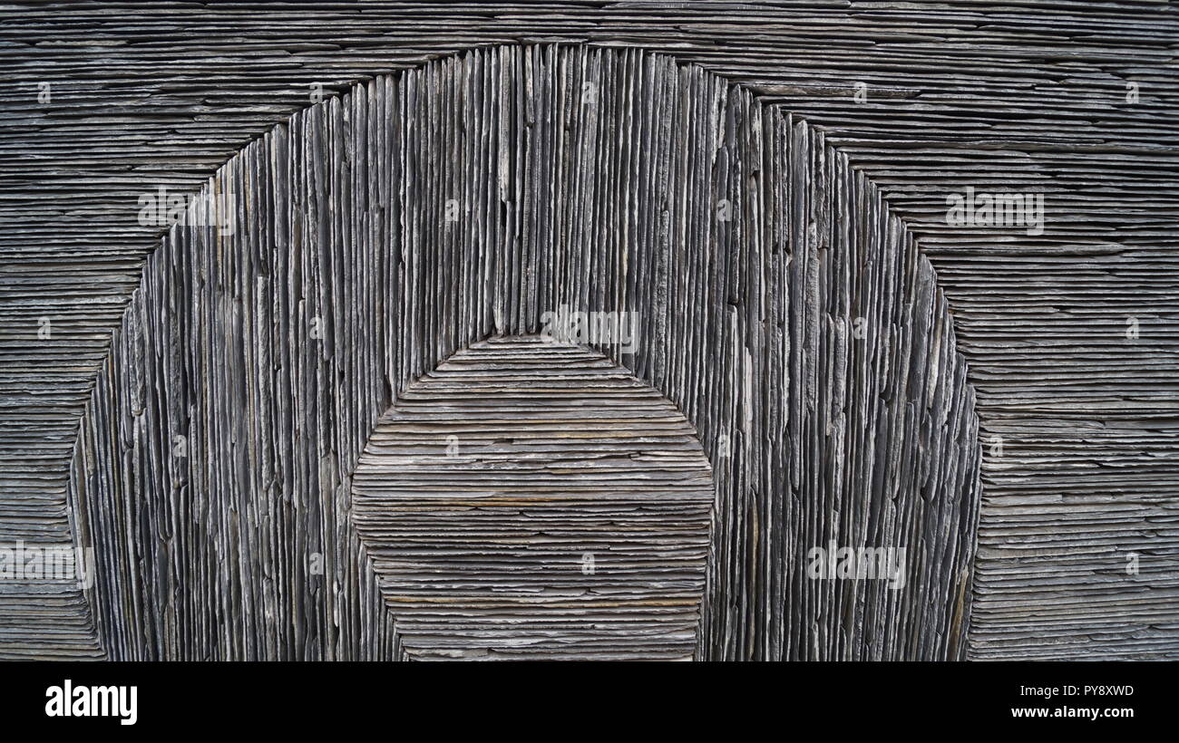 Grigio scuro pavimenti in piastrelle di ardesia testurizzato di formatura in bianco e nero dell'immagine di sfondo Foto Stock