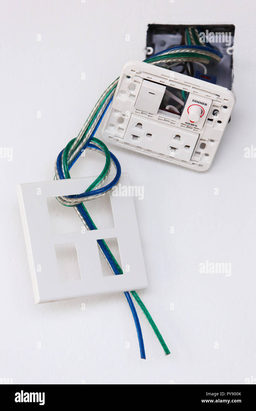 Non finito l'installazione del tappo per la nuova casa Foto Stock