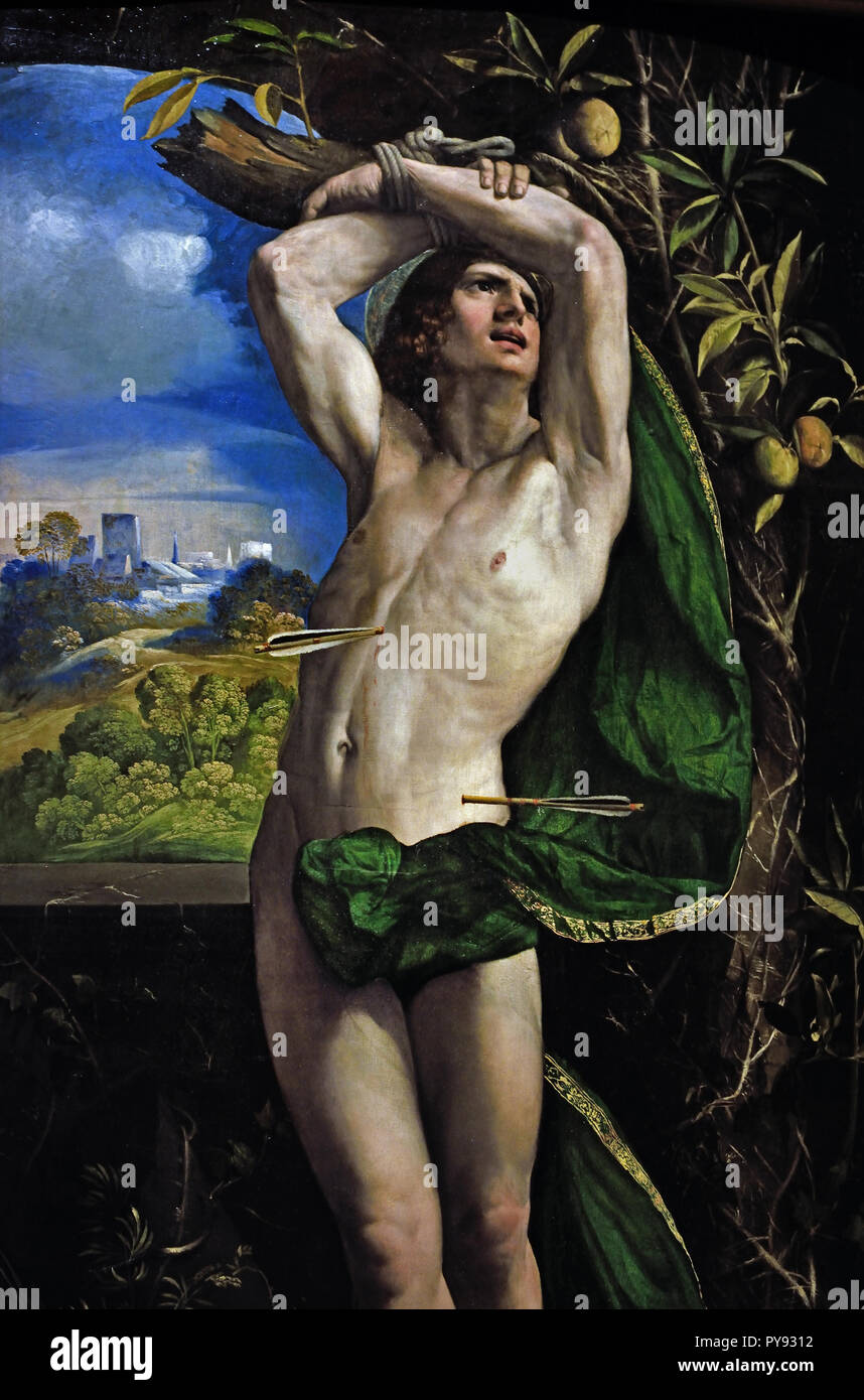 San Sebastian 1526 Dosso Dossi (Giovanni di Niccolò Luteri) 1487-1542 15-16Secolo, Italia, italiano. Foto Stock