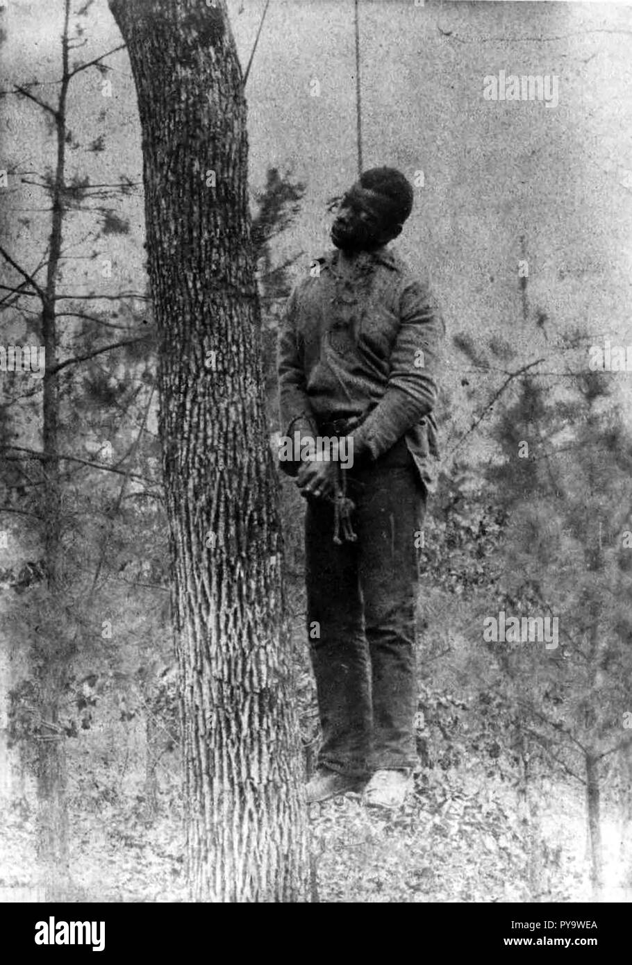 GEORGE prati afro-americani il linciaggio vicino al Pratt mine in Jefferson county, Alabama, 15 Gennaio 1889 Foto Stock
