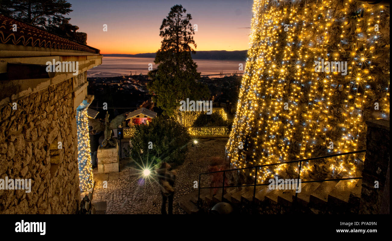 Natale a Rijeka - Croazia Foto stock - Alamy