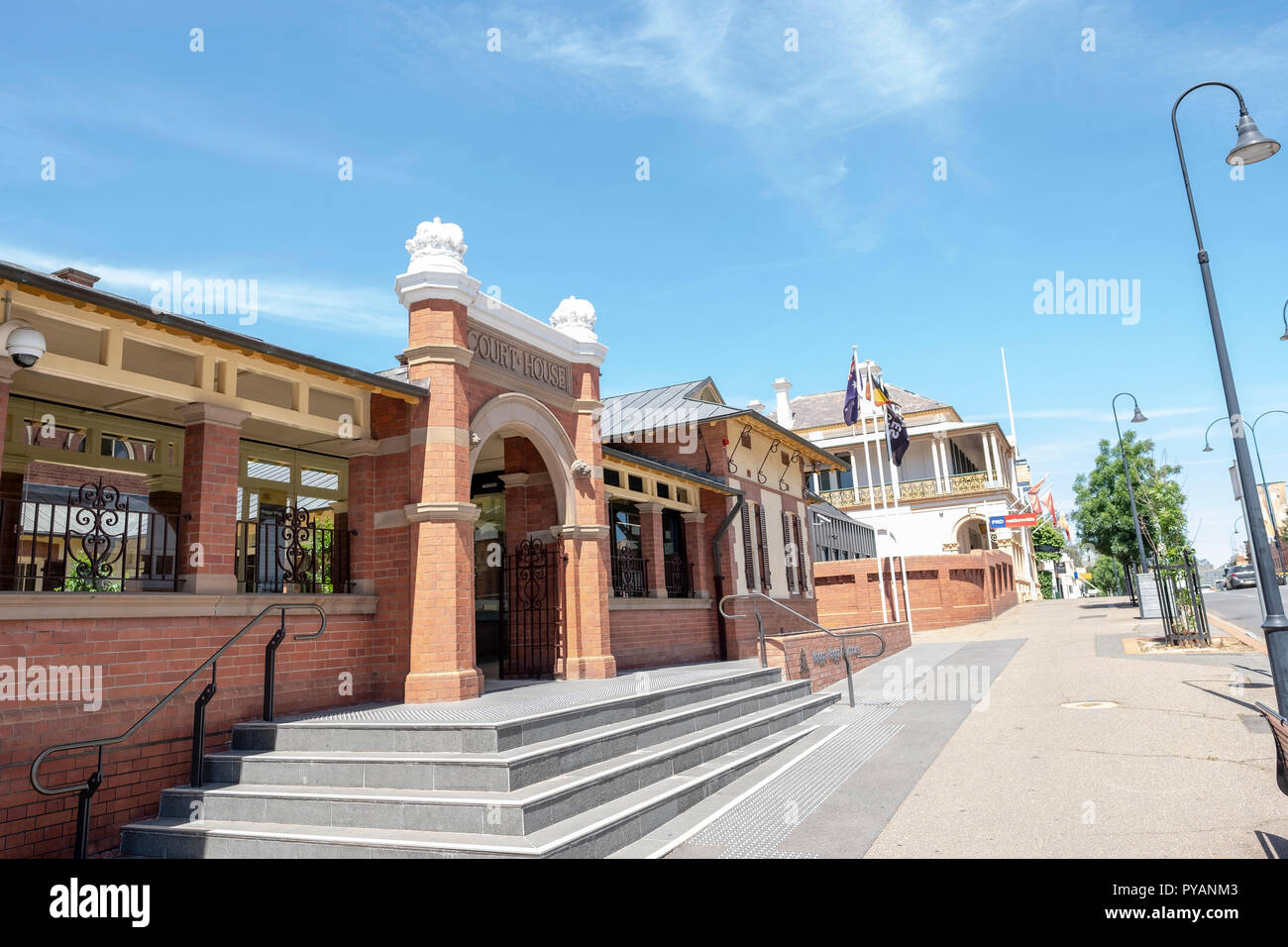 Wagga Wagga locale e la corte distrettuale nel centro della città,Riverina, Nuovo Galles del Sud, Australia Foto Stock