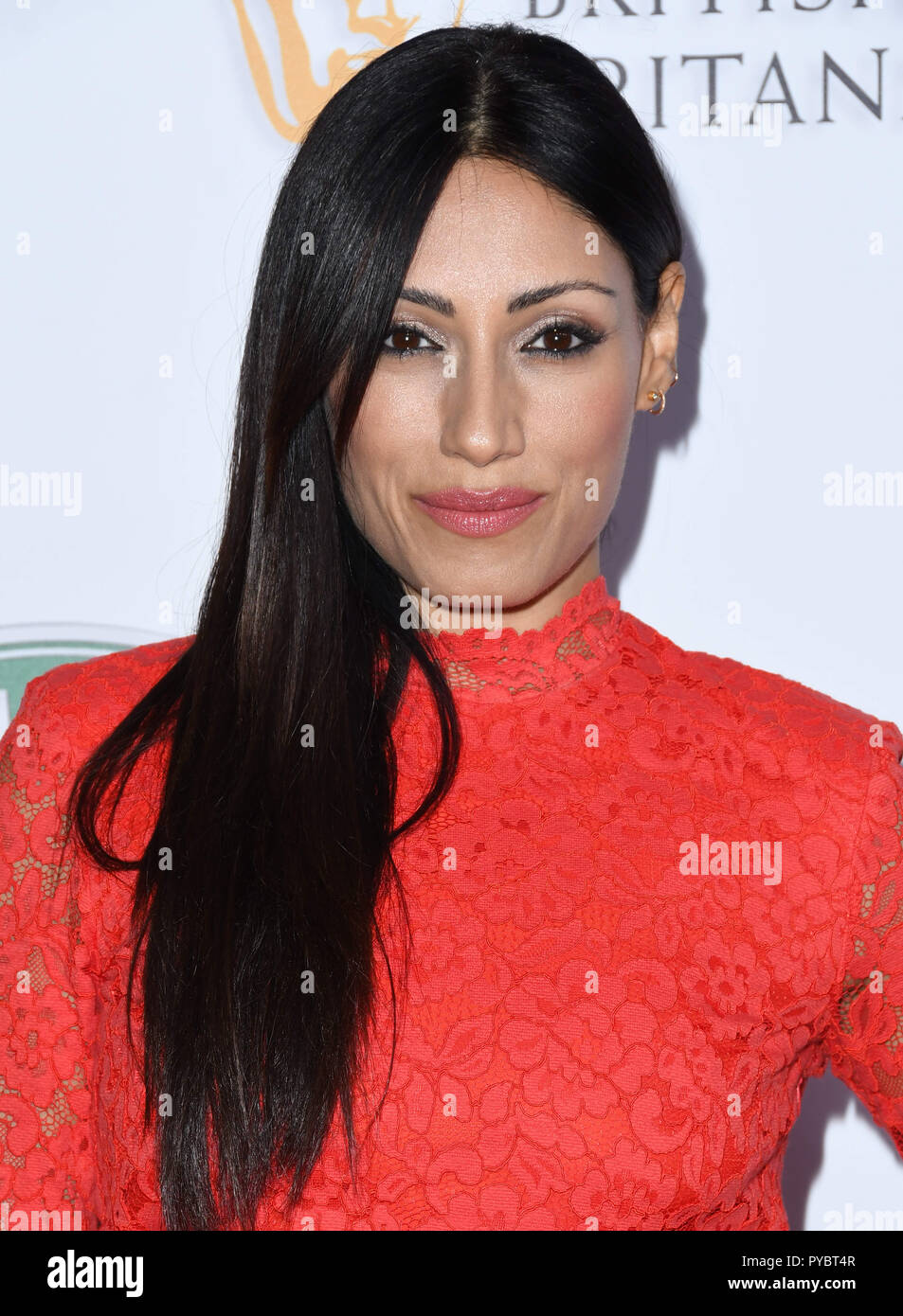 Beverly Hills, CA, Stati Uniti d'America. 26 ott 2018. 26 Ottobre 2018 - Beverly Hills, la California - Tehmina Sunny. 2018 Accademia britannica Britannia Awards tenutosi presso il Beverly Hilton Hotel. Photo credit: Birdie Thompson/AdMedia Credito: Birdie Thompson/AdMedia/ZUMA filo/Alamy Live News Foto Stock