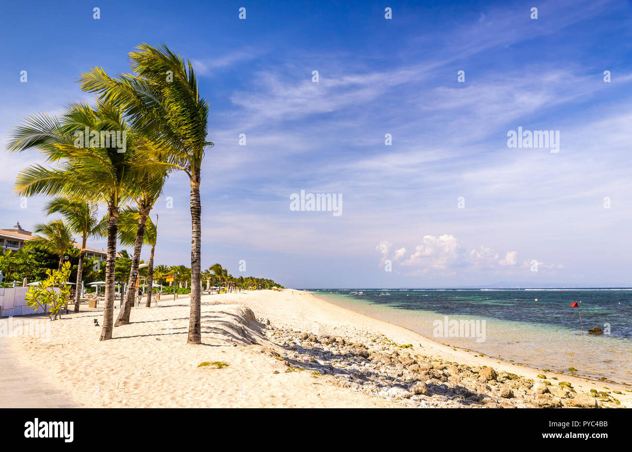 Spiaggia Geger paesaggi sulla isola di Bali in Indonesia Foto Stock