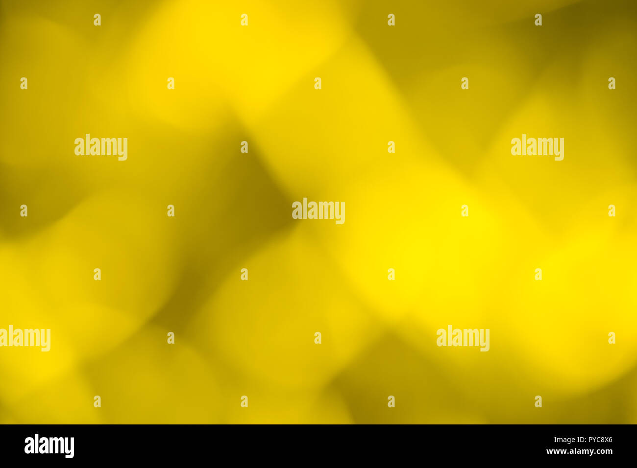 Abstract background bokehabstract giallo giallo sfondo bokeh di fondo con tubi ovali Foto Stock