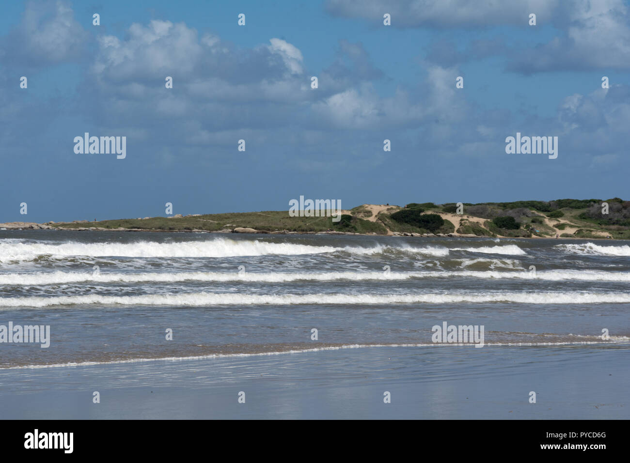 Playa Grande a Santa Teresa National Park, Rocha, Uruguay Foto Stock