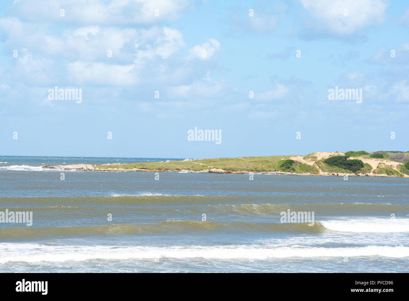 Playa Grande a Santa Teresa National Park, Rocha, Uruguay Foto Stock