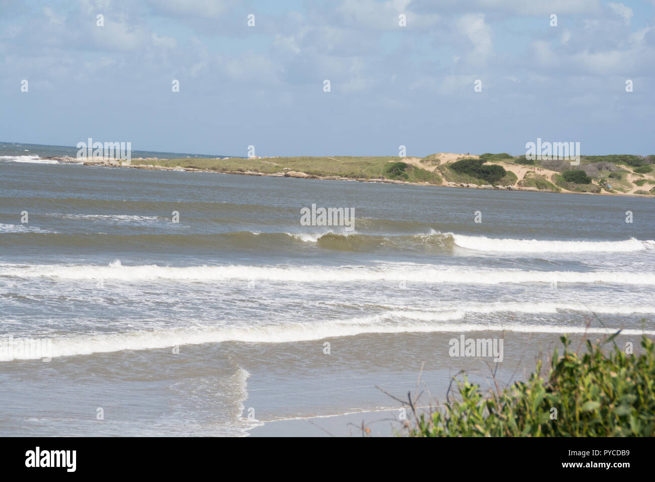 Playa Grande a Santa Teresa National Park, Rocha, Uruguay Foto Stock