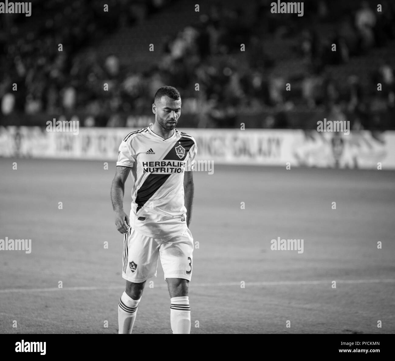 LA galassia della LA Defender Ashley Cole Foto Stock
