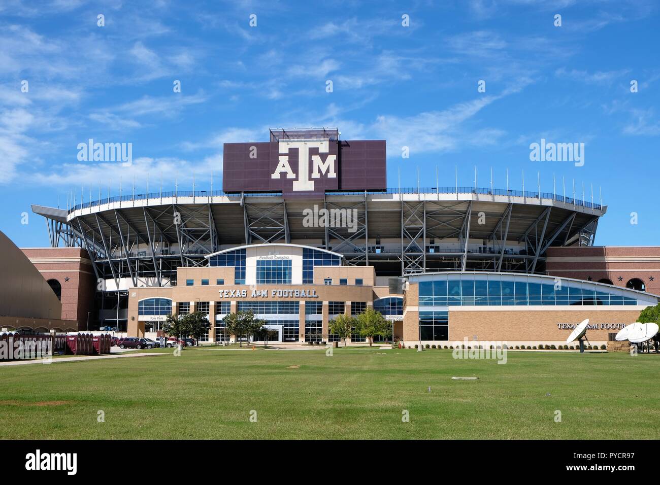 Kyle Campo sul campus della Texas A&M University College Station, Texas, Stati Uniti d'America; Casa del Aggies' american football team; capacità: 102,733 fan. Foto Stock