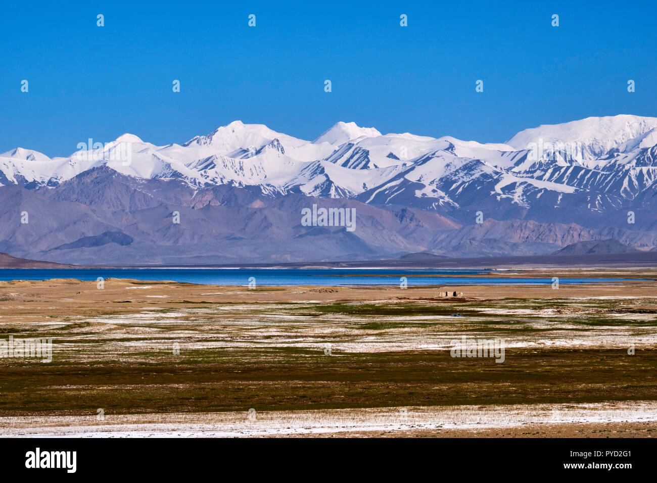 Il Tagikistan, Asia Centrale, Gorno Badakshan, il Pamir, Wakhan Valley, il Pamir highway, Lago Karakul e Alai gamma Foto Stock
